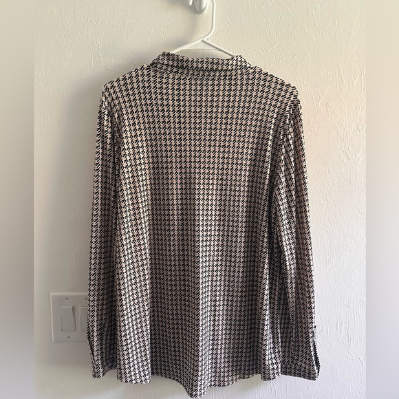 Adrianna Papell Button Down Shirt Sz Large - Picture 3 of 9
